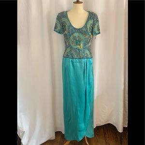 NWT vintage Victoria Royal Ltd. beaded dress sz 8